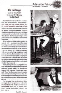 Adelaide fringe 2004