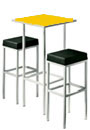 bar table and chairs